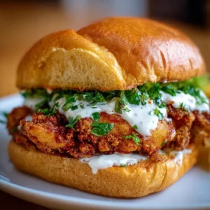 Cajun Crispy Chicken Sandwich with Garlic Aioli: Irresistibly Juicy! 3 Cajun crispy chicken sandwich topped with garlic aioli and fresh ingredients