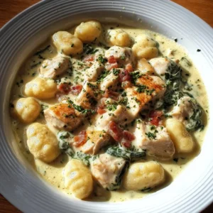 Creamy Crack Chicken Gnocchi 3 Bowl of creamy Crack Chicken Gnocchi topped with fresh herbs