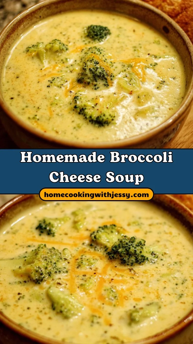 Homemade Broccoli Cheese Soup 2 Homemade Broccoli Cheese Soup