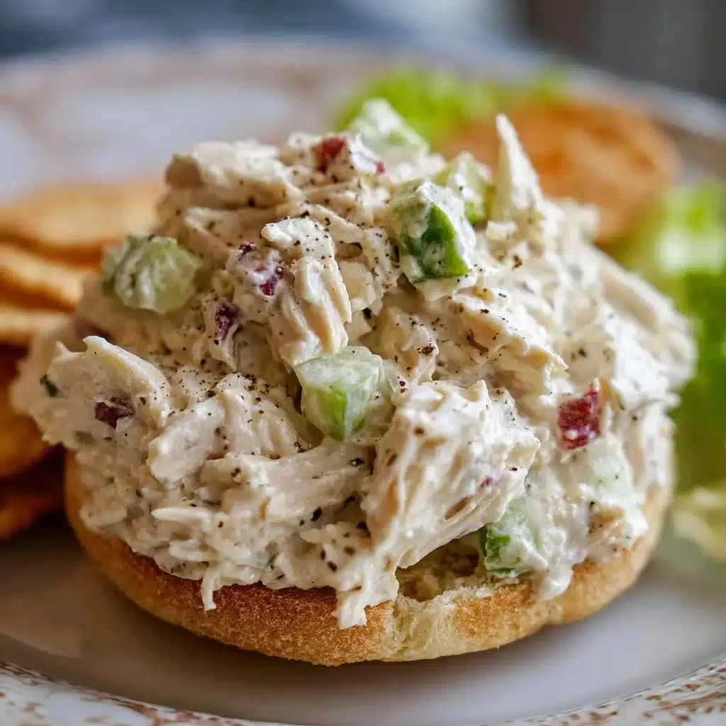 Delicious 30-minute Copycat Chicken Salad Chick Classic Carol served in a bowl