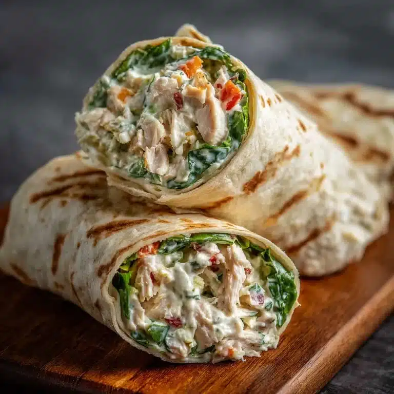 Creamy Chicken Salad Wrap 2 Creamy Chicken Salad Wrap