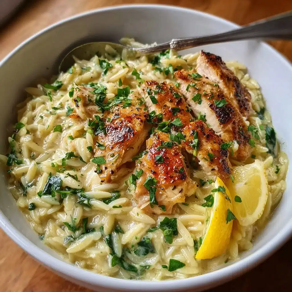 Creamy Lemon Chicken Orzo Recipe