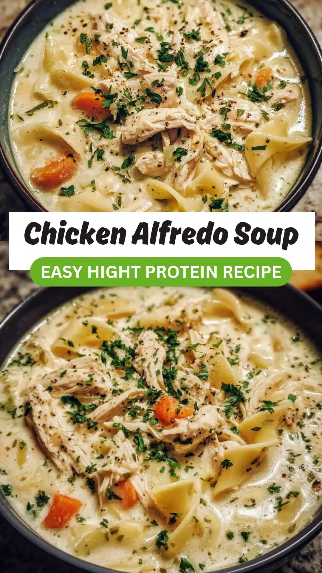 Crockpot Chicken Alfredo Soup
