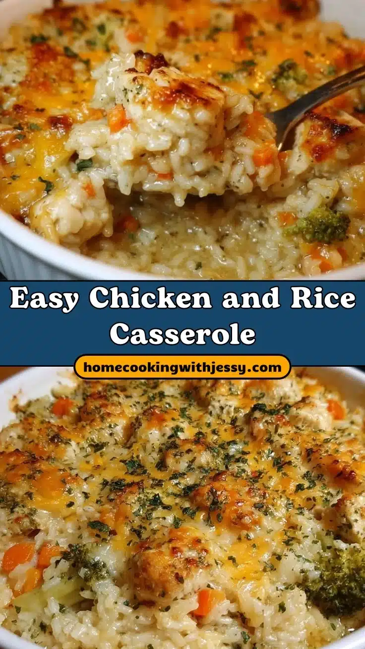 Easy Chicken and Rice Casserole 2 Easy Chicken and Rice Casserole