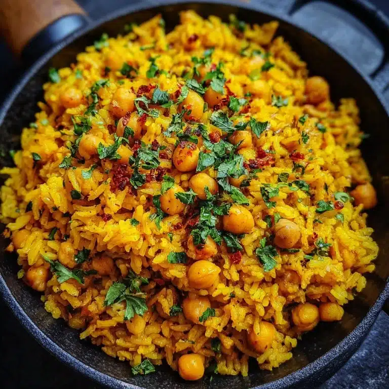 Easy One-Pot Turmeric Chickpea Rice for Bold, Flavorful Meals