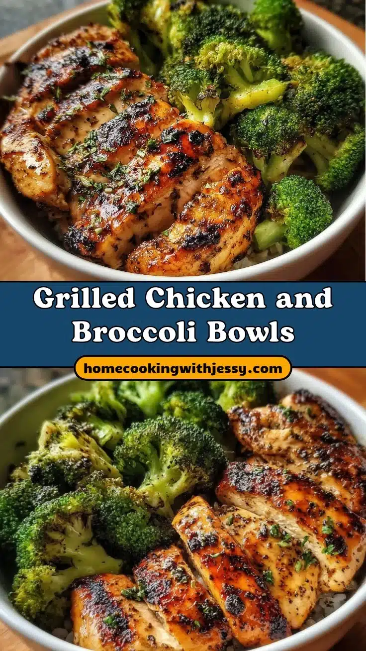 Grilled Chicken and Broccoli Bowls