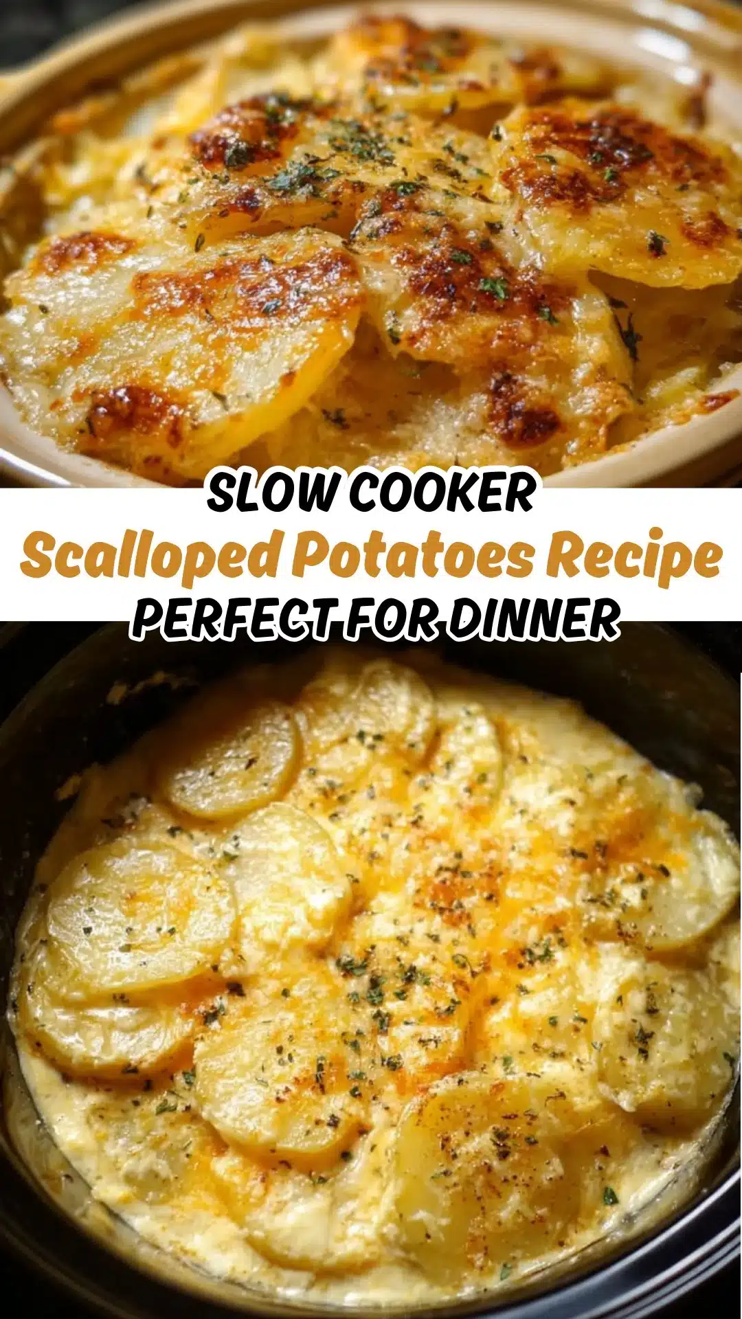 Slow Cooker Scalloped Potatoes Recipe