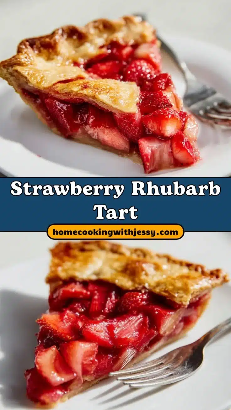 Strawberry Rhubarb Tart