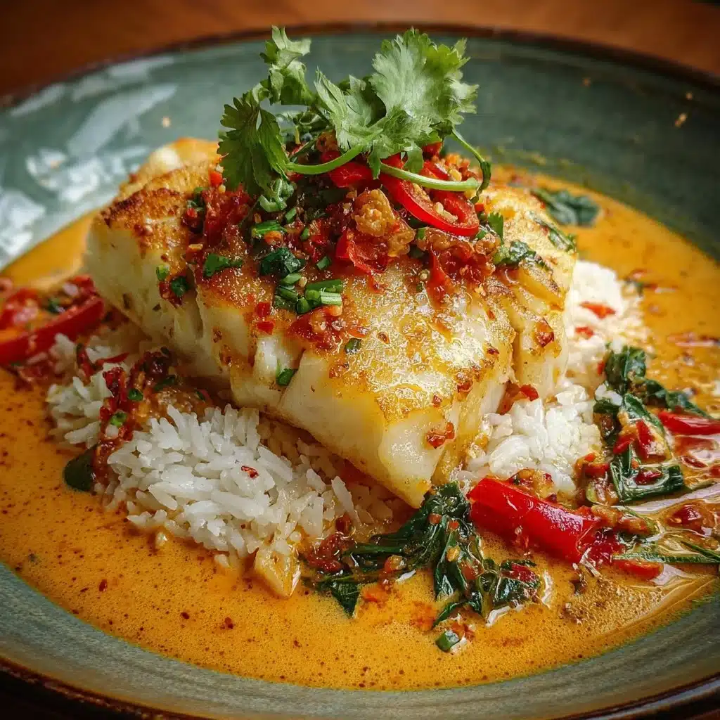 Tropical Grouper with Spicy Coconut served in a bowl