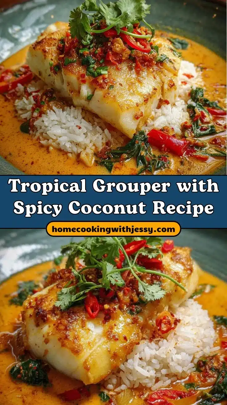 Tropical Grouper with Spicy Coconut Recipe That Heals in 5 Minutes