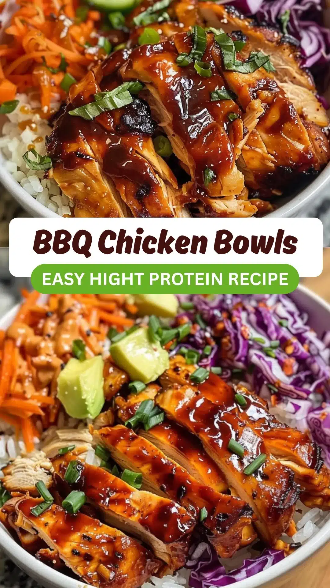 BBQ Chicken Bowls 2 BBQ Chicken Bowls