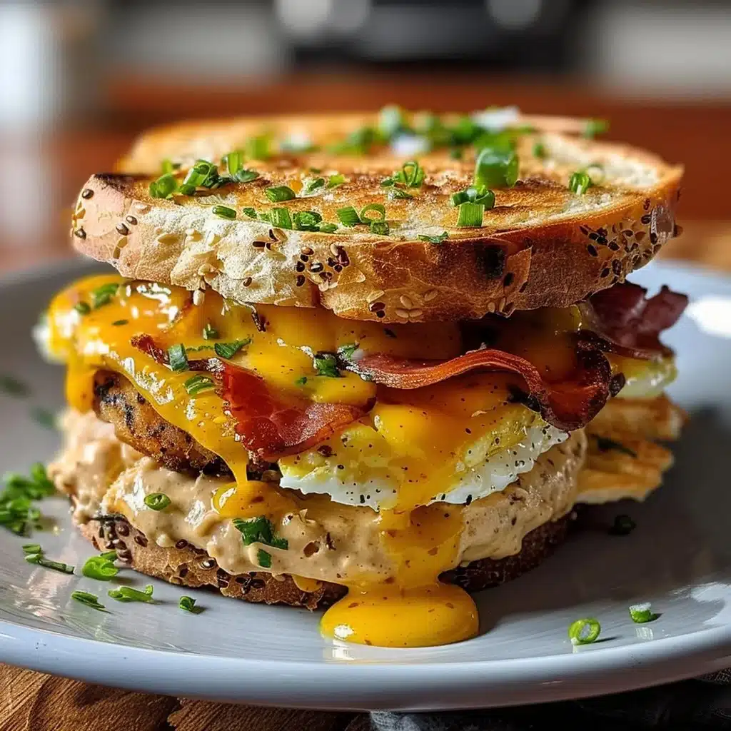 Delicious Chipotle breakfast sandwich with avocado, eggs, and spicy sauce