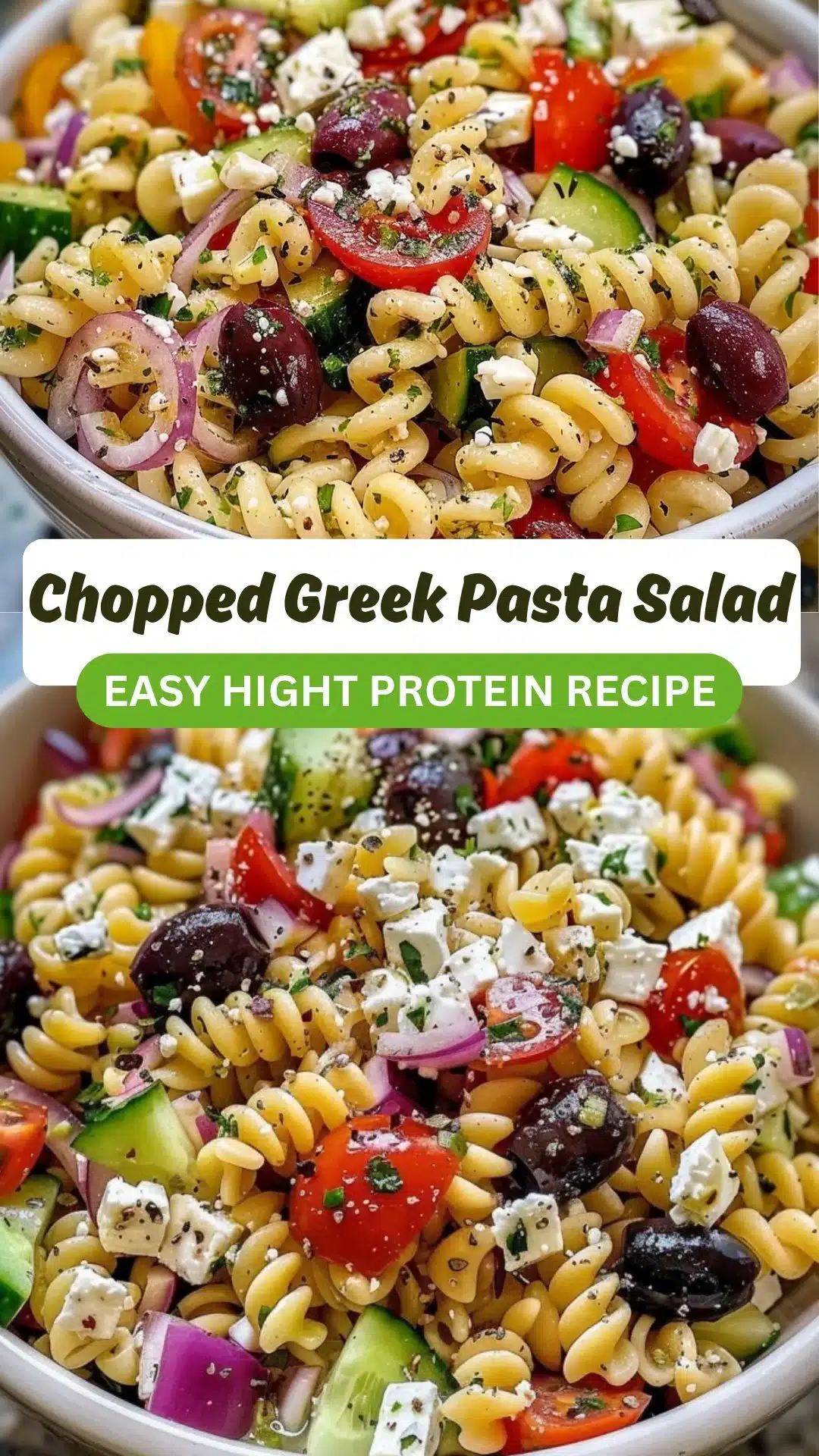 Chopped Greek Pasta Salad