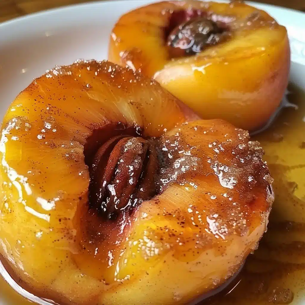 Cinnamon Sugar Baked Peaches Recipe