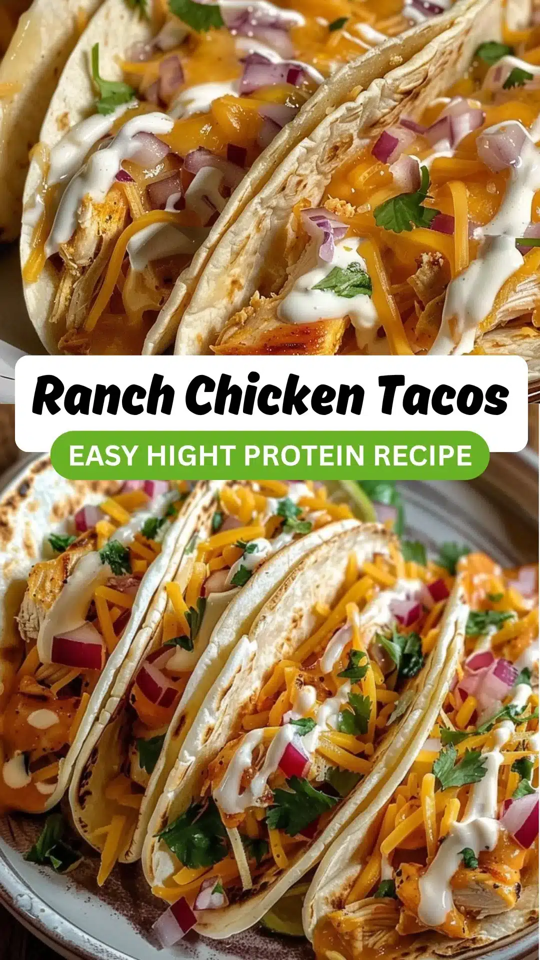 Creamy Cheddar Ranch Chicken Tacos 2 Creamy Cheddar Ranch Chicken Tacos