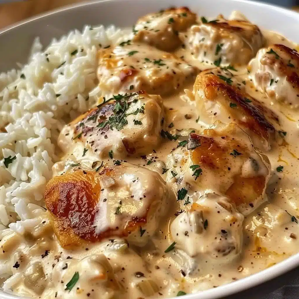 Creamy Smothered Chicken and Rice