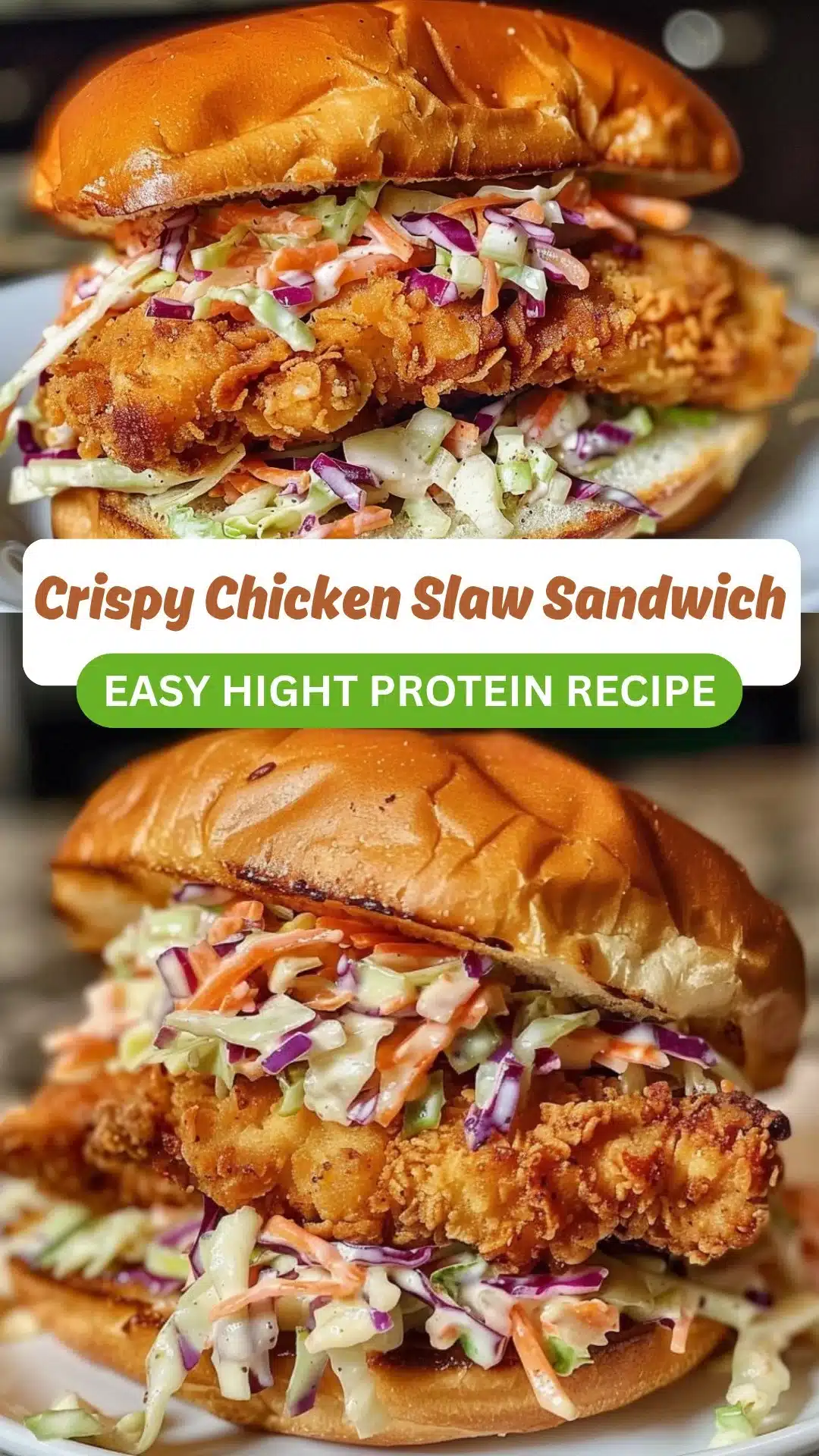 Crispy Chicken Slaw Sandwich