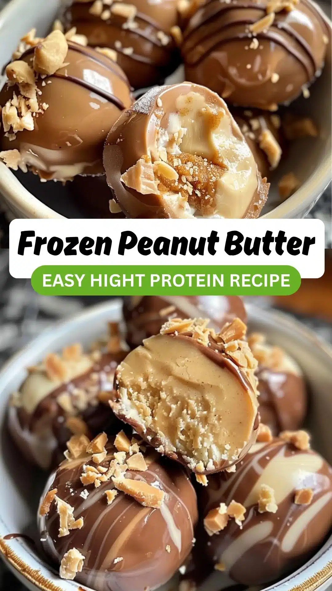 Frozen Peanut Butter Greek Yogurt Bites