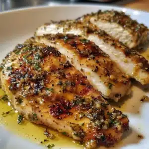Garlic Parmesan Grilled Chicken: 20-Minute Juicy Bliss 3 Delicious Garlic Parmesan Grilled Chicken served on a plate