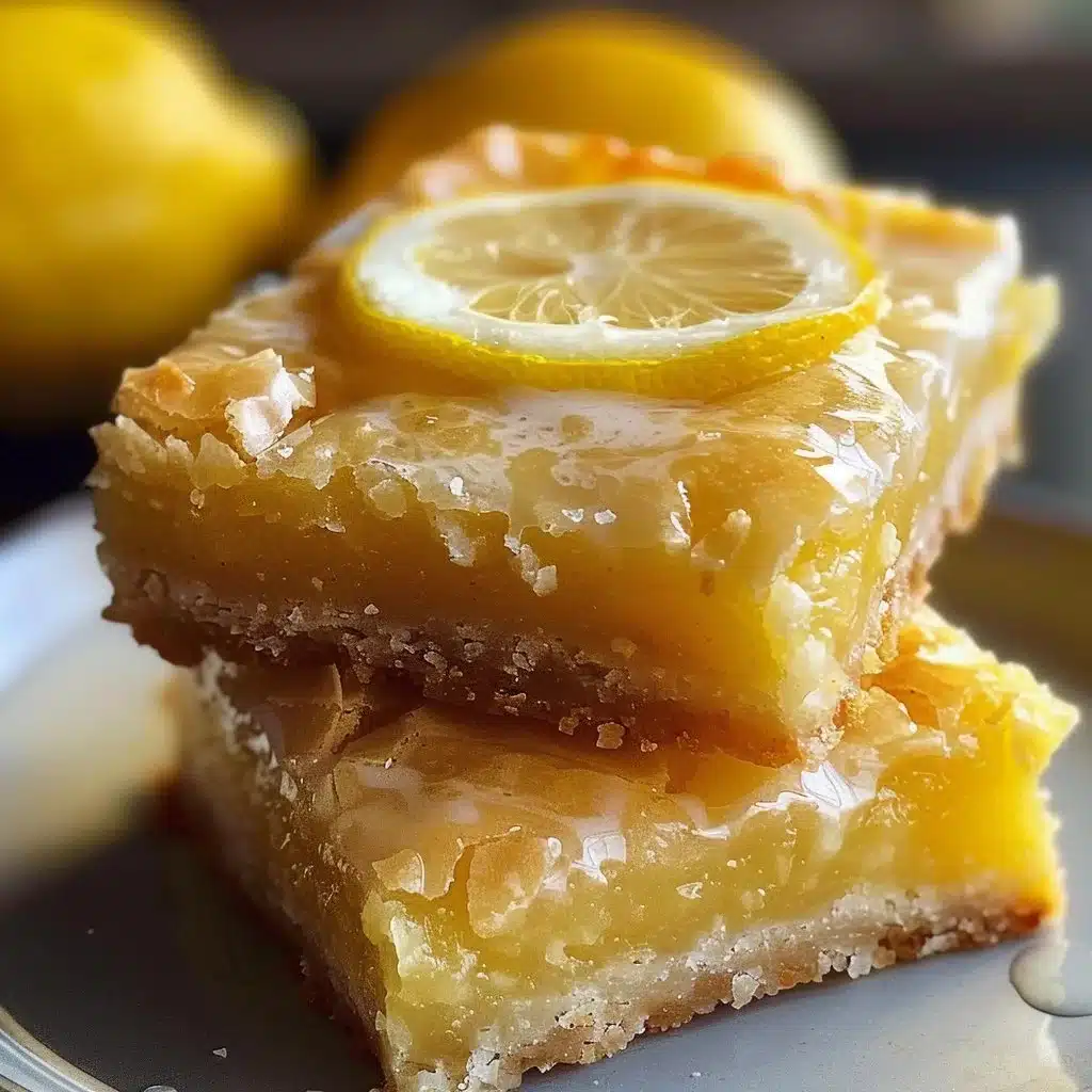 Glazed Lemon Blondie Bars 1 Delicious glazed lemon blondie bars topped with a citrus glaze.