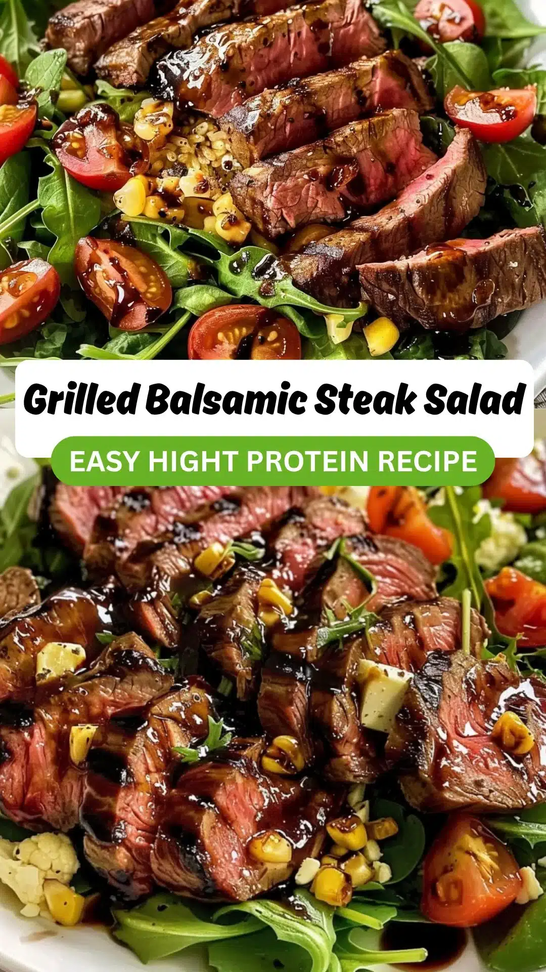 Grilled Balsamic Steak Salad 2 Grilled Balsamic Steak Salad