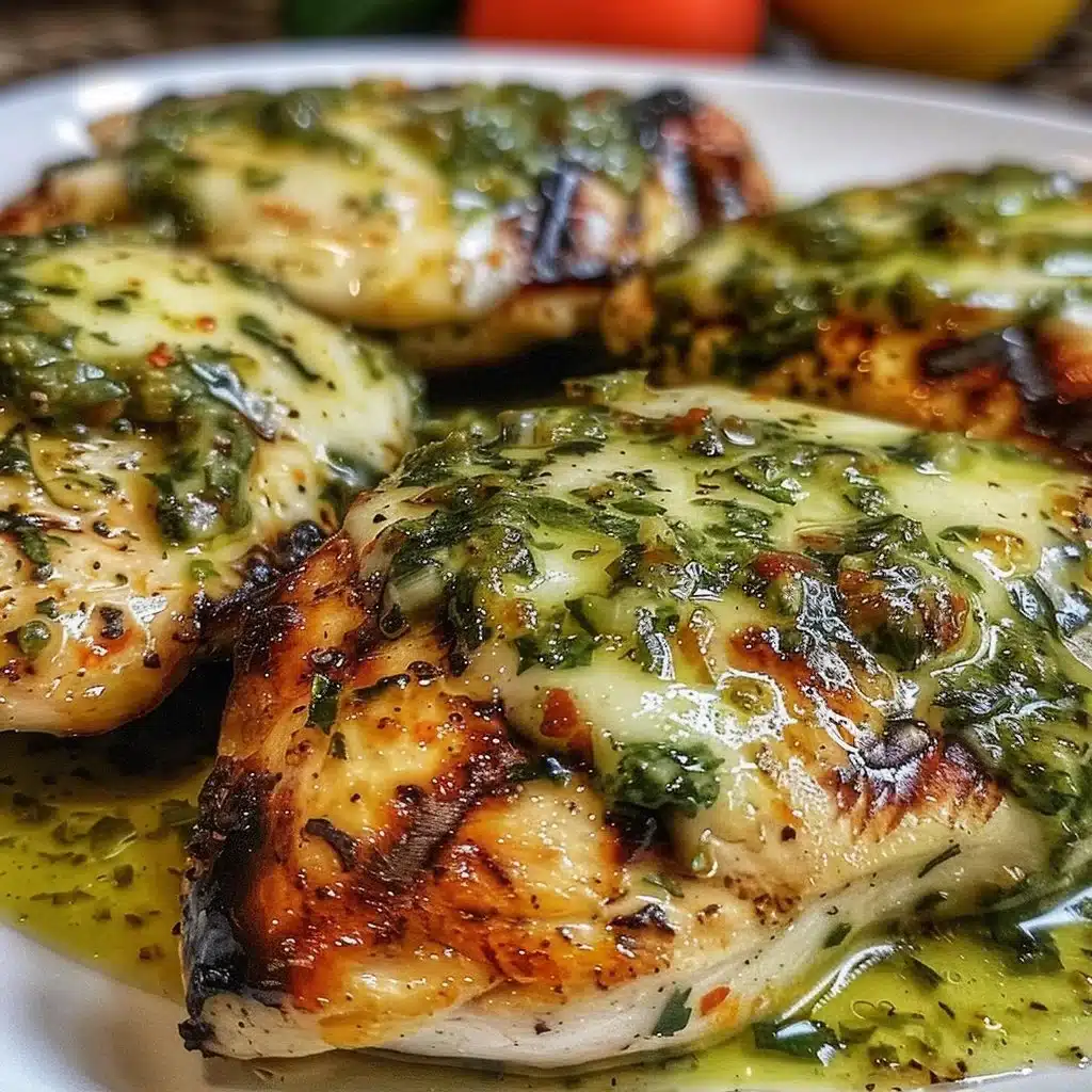Grilled Salsa Verde Pepper Jack Chicken