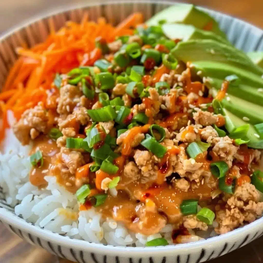 Ground Turkey Rice Bowls with Bang Bang Sauce