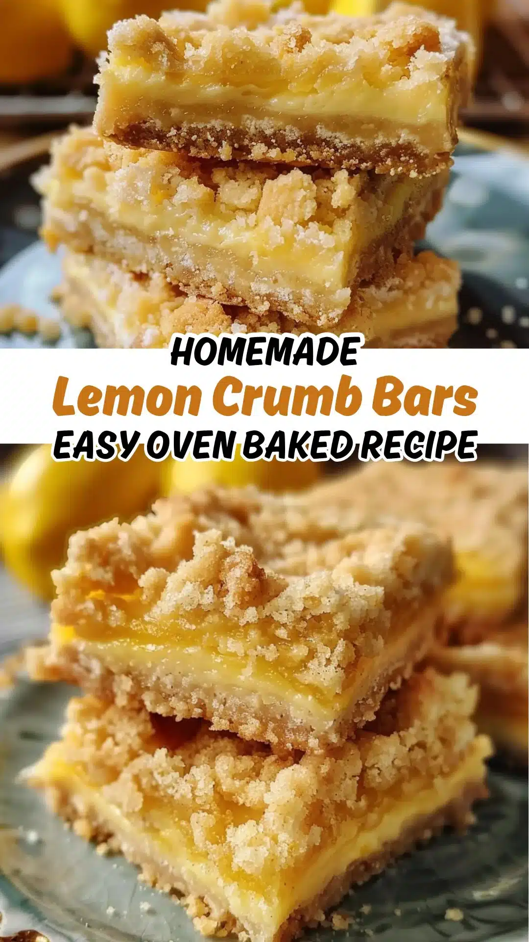 Homemade Lemon Crumb Bars 2 Homemade Lemon Crumb Bars