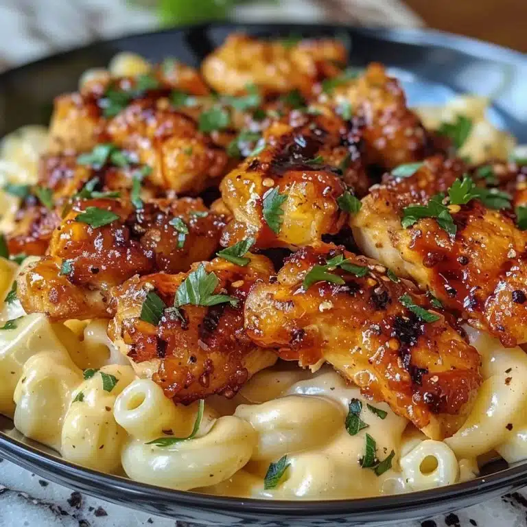 Honey Pepper Chicken Recipe Easy Sweet Spicy Dinner with Creamy Mac and Cheese