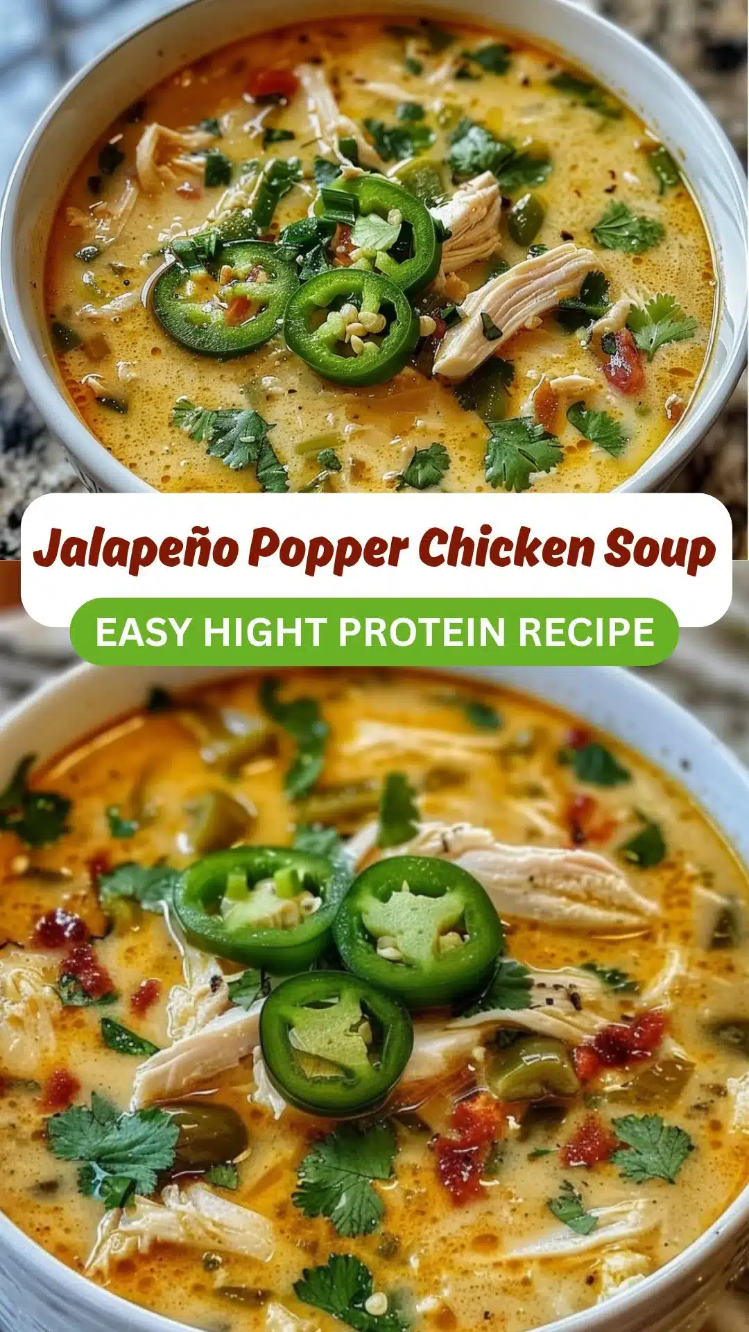 Juicy Spicy Jalapeño Popper Chicken Soup for Cozy Nights