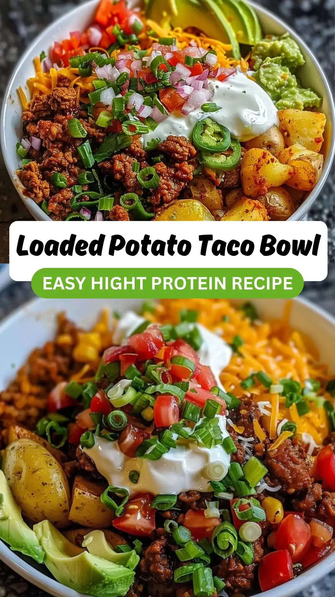 Loaded Potato Taco Bowl 2 Loaded Potato Taco Bowl