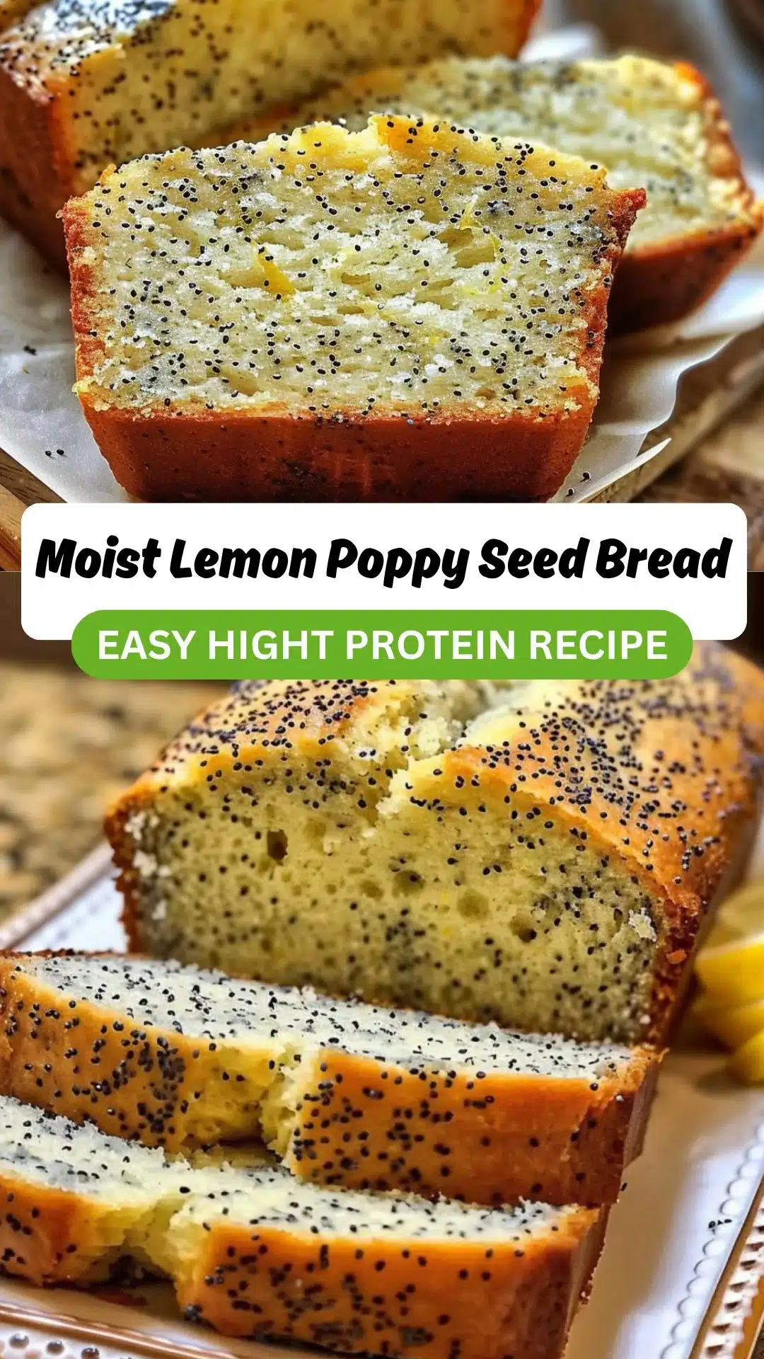 Moist Lemon Poppy Seed Bread