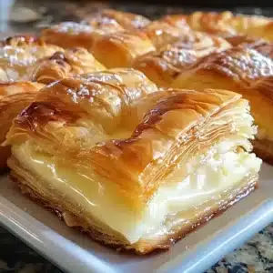 Mouthwatering King’s Hawaiian Cheesecake Danish topped with creamy filling