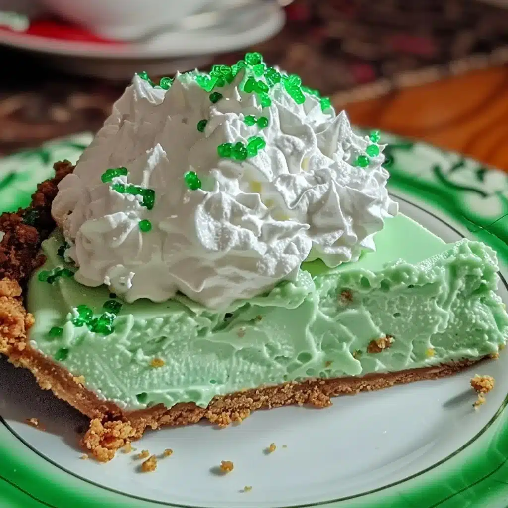 No-Bake Shamrock Shake Pie