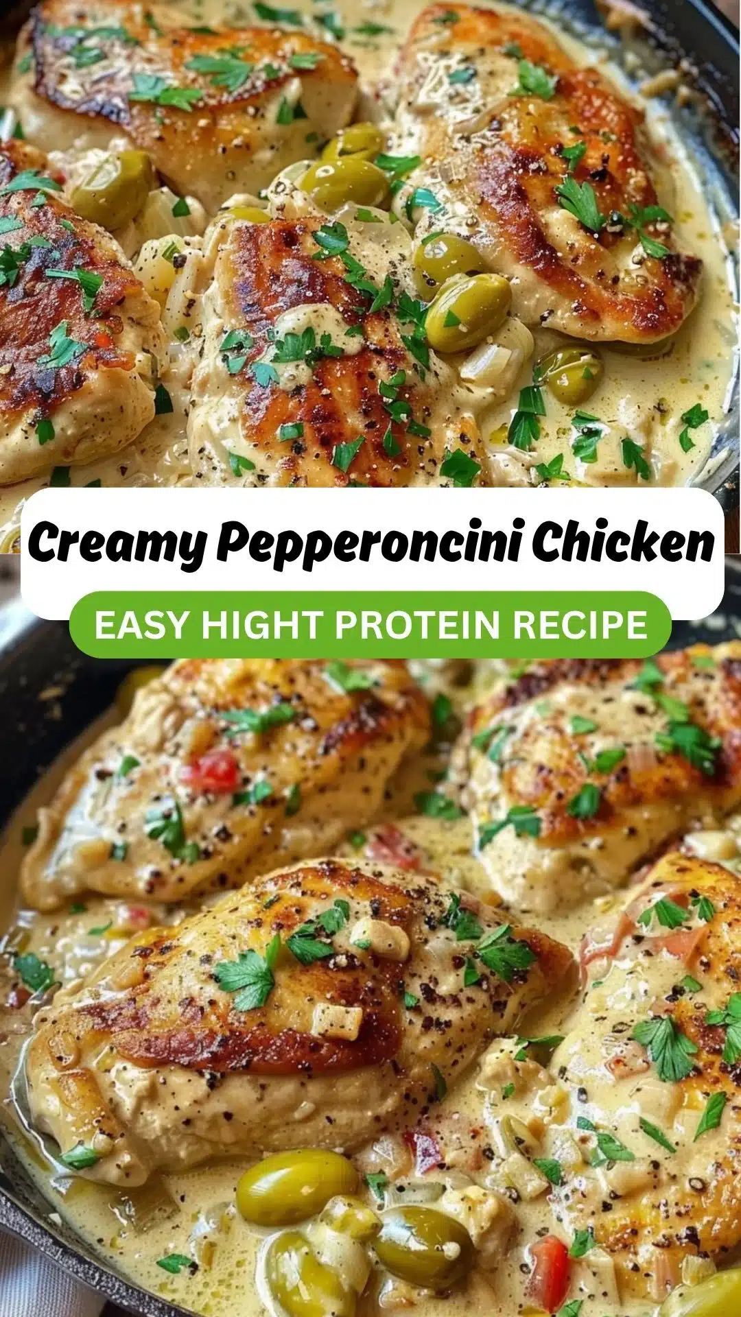 One-Pan Creamy Pepperoncini Chicken 2 One-Pan Creamy Pepperoncini Chicken