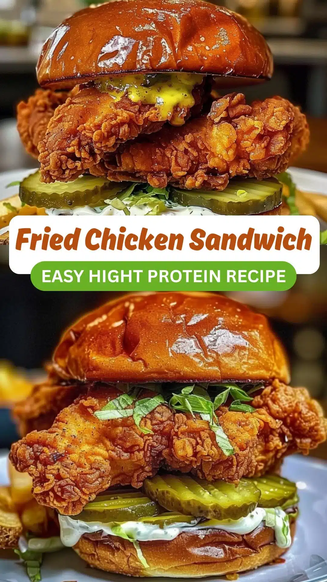 Pickle Brined Fried Chicken Sandwich