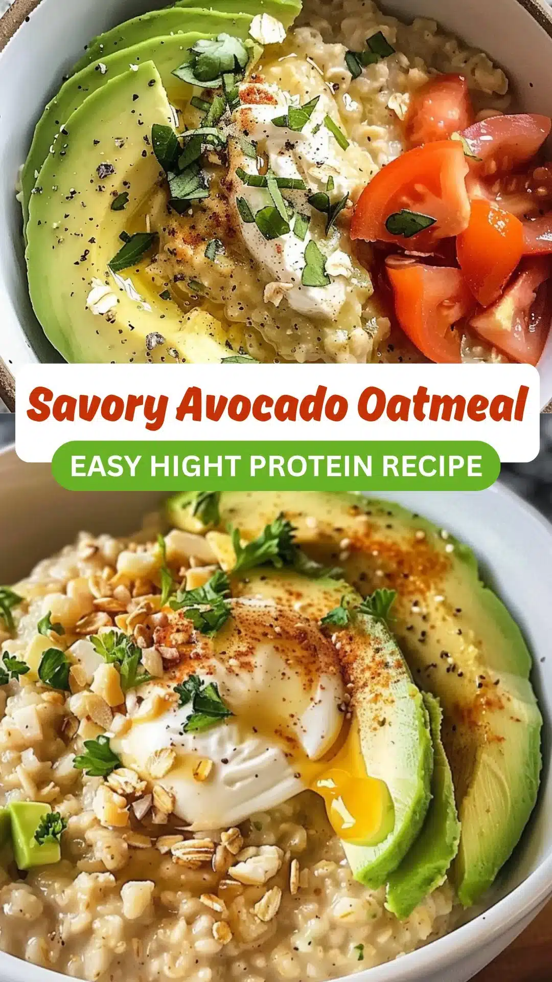 Savory Avocado Oatmeal 2 Savory Avocado Oatmeal