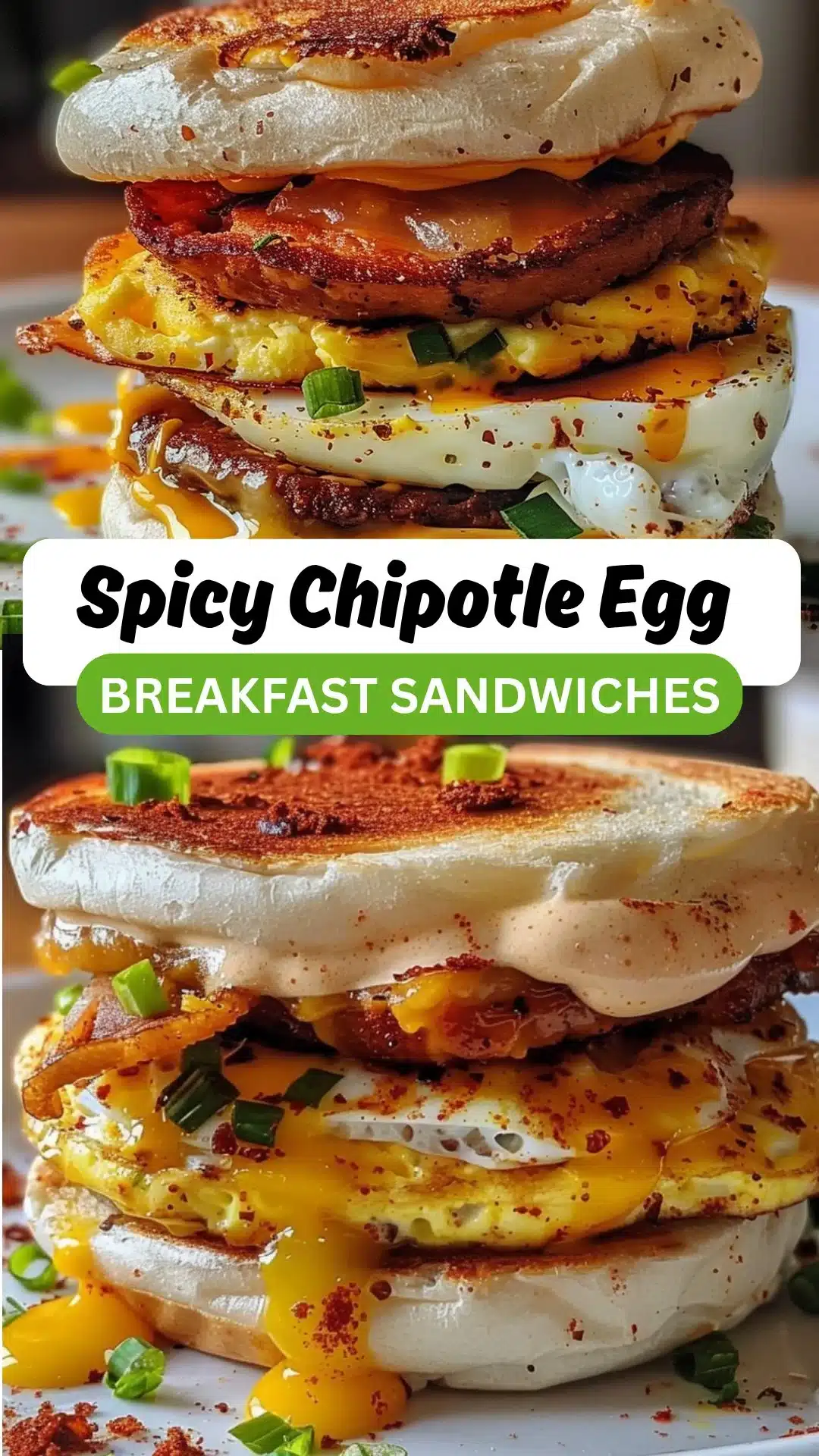 Spicy Chipotle Egg Breakfast Sandwiches 2 Spicy Chipotle Egg Breakfast Sandwiches