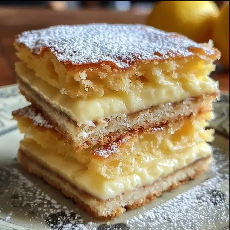 Vanilla Custard Cream Squares