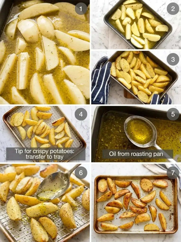 Crispy Lemon Greek Potatoes Recipe 3 Lemon Greek Potatoes instruction