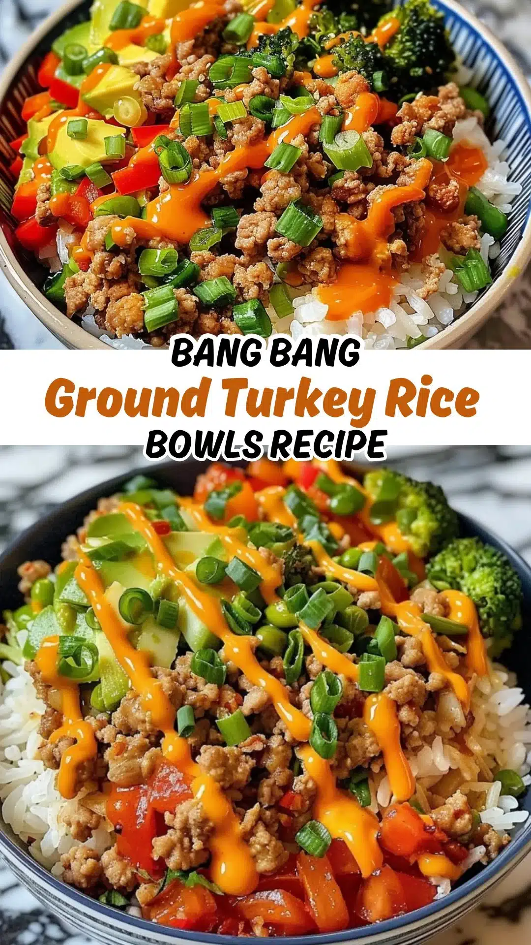 Bang Bang Ground Turkey Rice Bowls