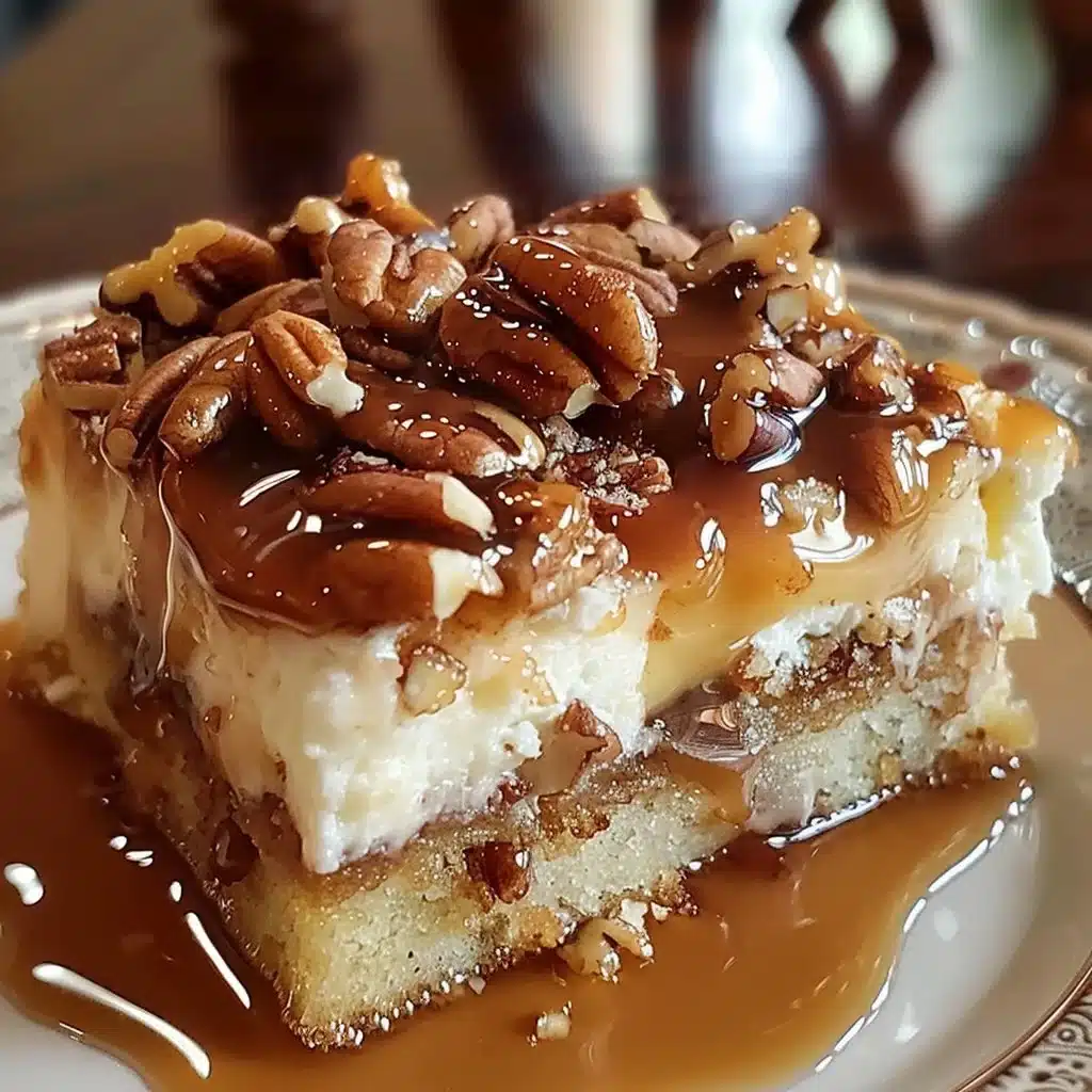 Butter Pecan Praline Poke Cake