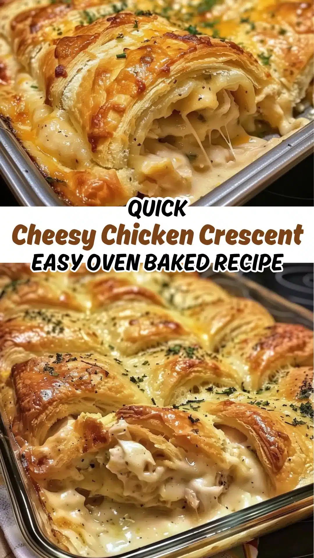 Cheesy Chicken Crescent Bake