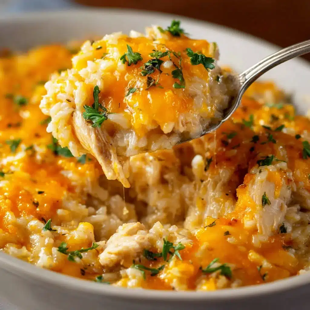 Delicious Chicken and Rice Casserole ready to serve