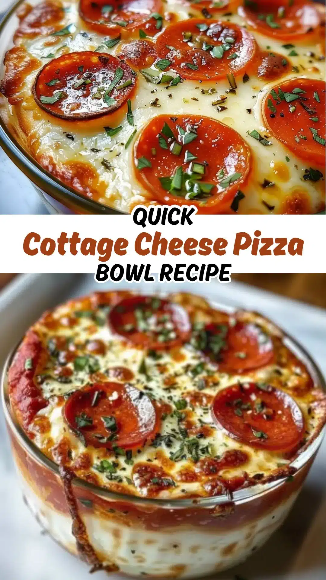 Cottage Cheese Pizza Bowl