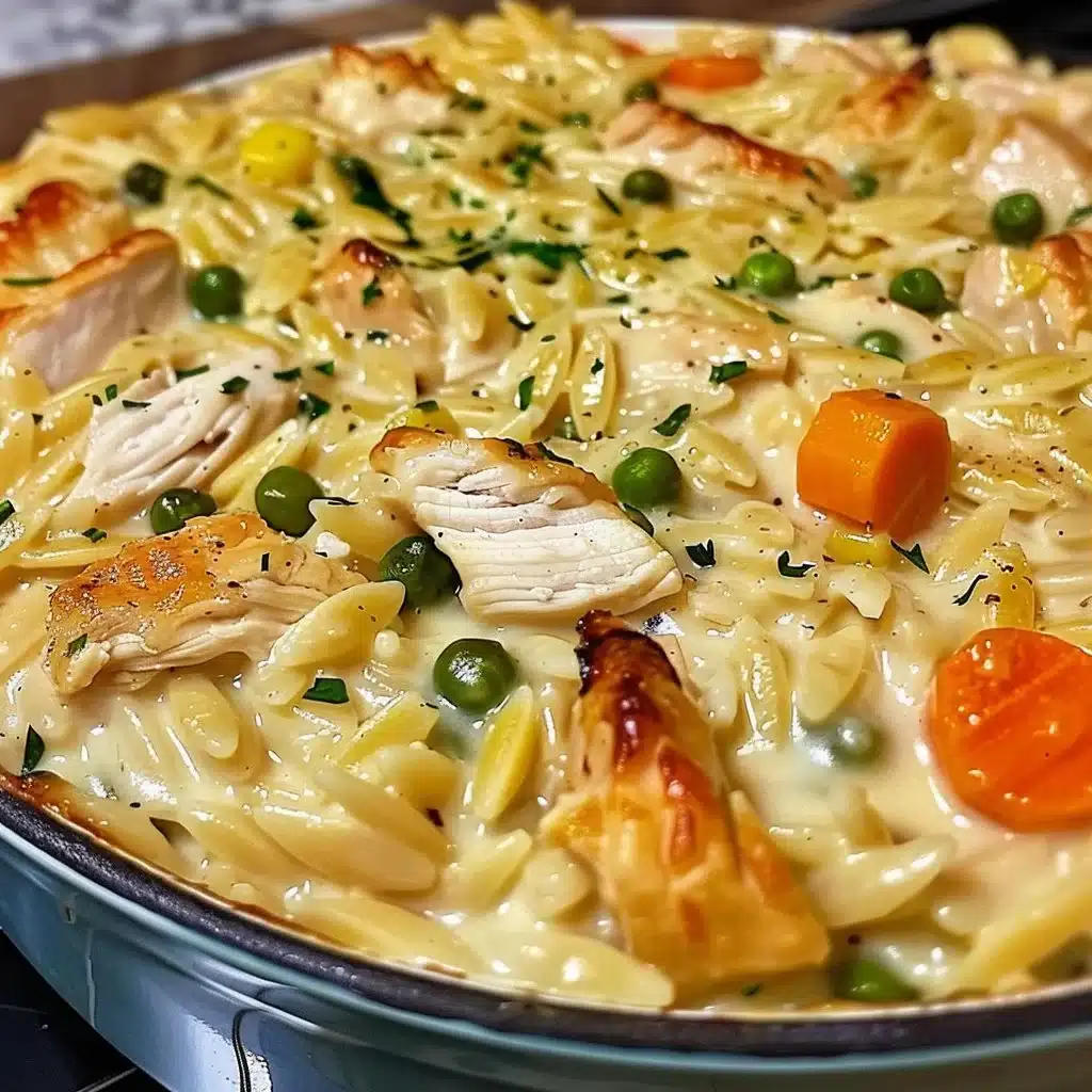 Creamy Chicken Pot Pie with Orzo