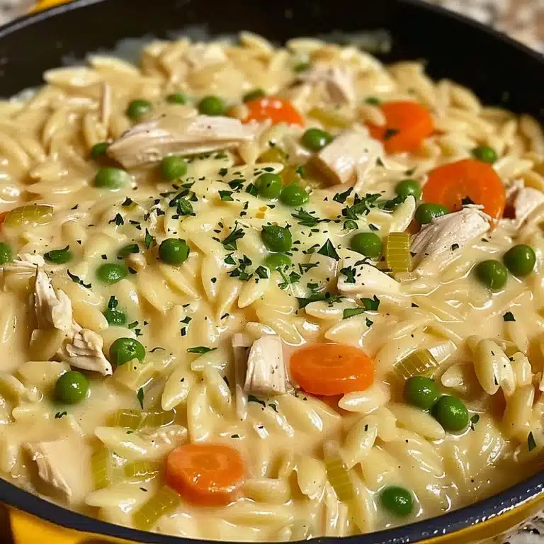 Creamy Chicken Pot Pie Orzo