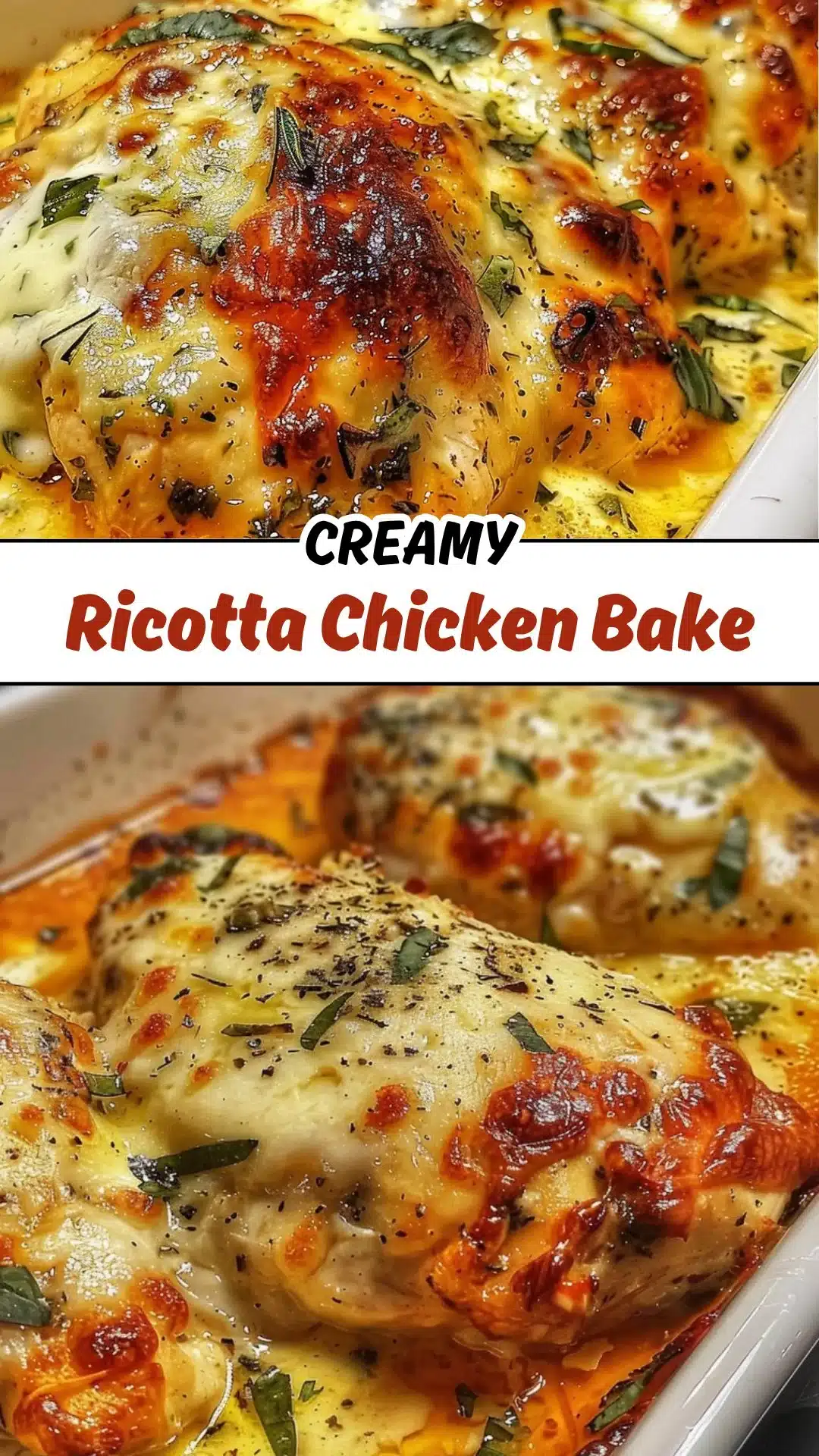 Creamy Baked Ricotta Chicken