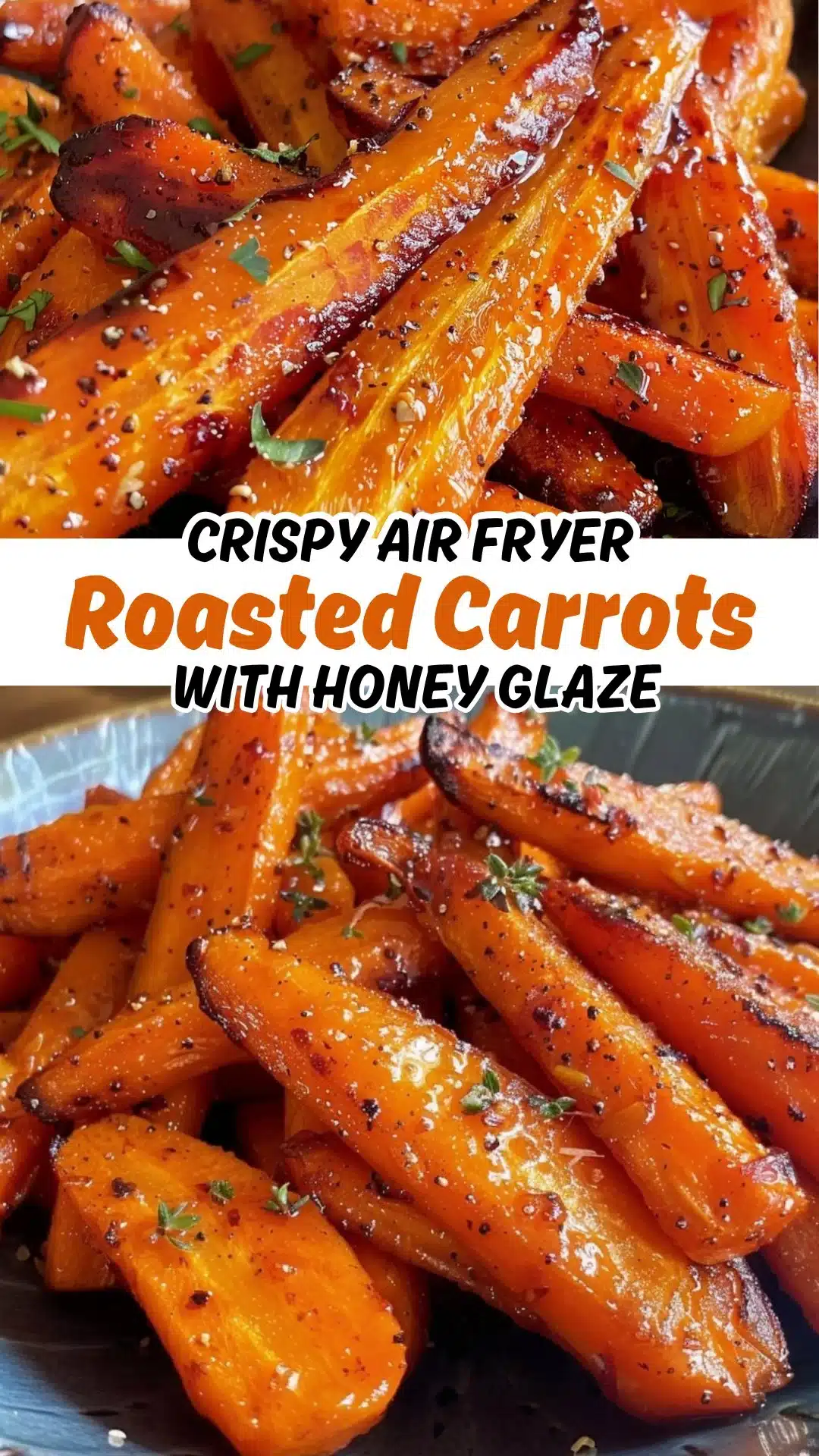 Crispy Air Fryer Roasted Carrots with Honey Glaze 2 Crispy Air Fryer Roasted Carrots with Honey Glaze