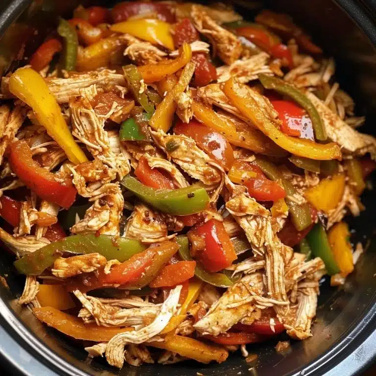 Easy Crockpot Chicken Fajitas